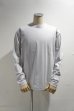 画像3: LAMOND　TRICOT WIDE LONG TEE(WHITE GRAY) (3)