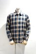 画像2: MANUAL ALPHABET　TWILL OMBRE OPEN COLLAR SHIRT（BROWN/BLUE） (2)