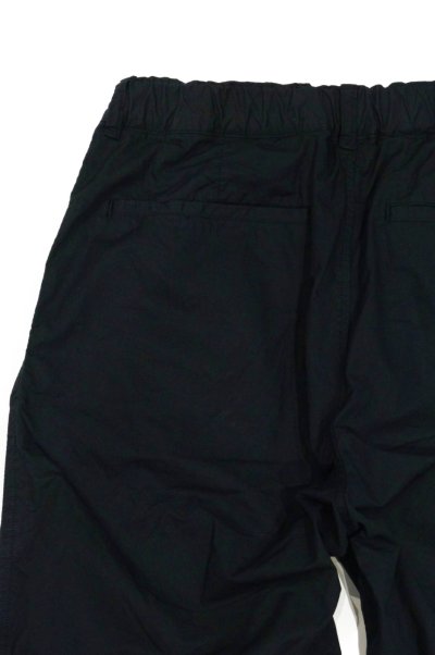 画像2: STILL BY HAND　GARMENT DYED COTTON EASY SLACKS(INK BLACK)
