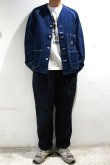 画像5: STILL BY HAND　GARMENT DYED COTTON EASY SLACKS(INK BLACK) (5)