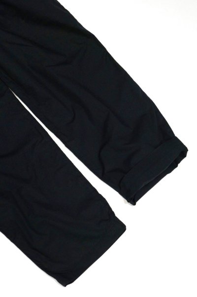 画像3: STILL BY HAND　GARMENT DYED COTTON EASY SLACKS(INK BLACK)