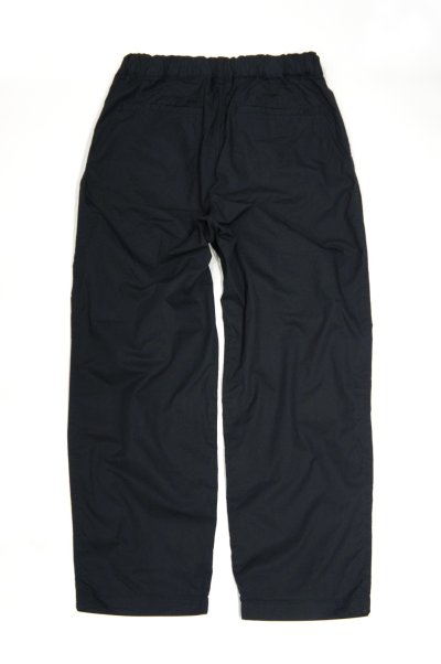 画像1: STILL BY HAND　GARMENT DYED COTTON EASY SLACKS(INK BLACK)