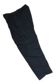 画像1: STILL BY HAND　GARMENT DYED COTTON EASY SLACKS(INK BLACK) (1)