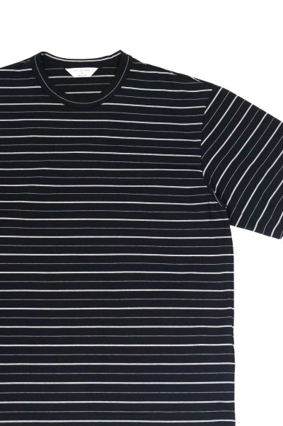 画像2: STILL BY HAND　BORDER S/S T-SHIRT(BLACK×WHITE)SALE！
