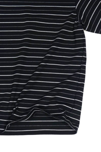 画像3: STILL BY HAND　BORDER S/S T-SHIRT(BLACK×WHITE)SALE！