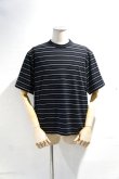 画像2: STILL BY HAND　BORDER S/S T-SHIRT(BLACK×WHITE)SALE！ (2)