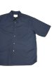 画像1: STILL BY HAND　COTTON S/S SHIRT(CHARCOAL) (1)