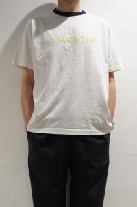 ORDINARY FITS　PRINT-T/LAUGHTER（WHITE）