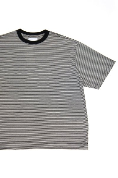 画像1: MANUAL ALPHABET　MINI BORDER WIDE S/S TEE（BLACK）