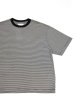 画像1: MANUAL ALPHABET　MINI BORDER WIDE S/S TEE（BLACK） (1)