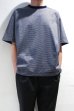 画像2: MANUAL ALPHABET　MINI BORDER WIDE S/S TEE（NAVY） (2)