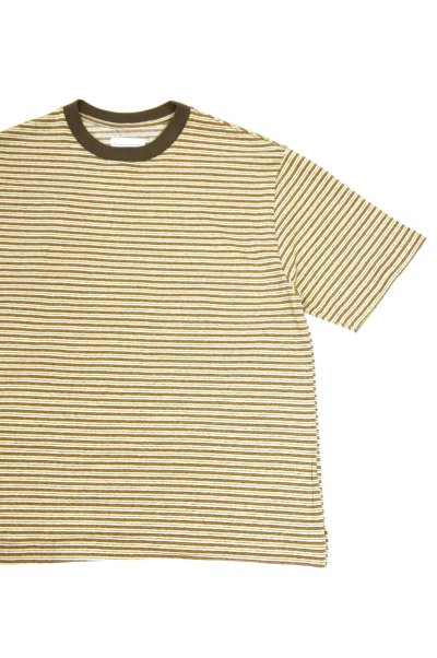 画像4: MANUAL ALPHABET　MULTI BORDER S/S TEE（YELLOW/BROWN）