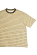 画像4: MANUAL ALPHABET　MULTI BORDER S/S TEE（YELLOW/BROWN） (4)