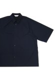 画像1: STILL BY HAND　NYLON S/S SHIRT（NAVY）SALE！ (1)