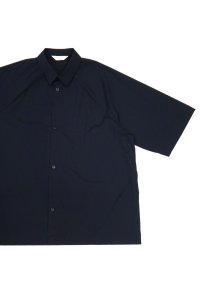 STILL BY HAND　NYLON S/S SHIRT（NAVY）