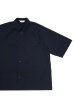 画像1: STILL BY HAND　NYLON S/S SHIRT（NAVY） (1)