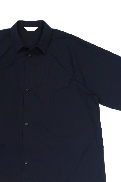 画像2: STILL BY HAND　NYLON S/S SHIRT（NAVY）SALE！