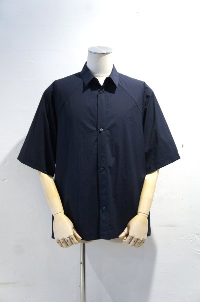 画像2: STILL BY HAND　NYLON S/S SHIRT（NAVY）
