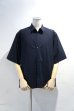 画像2: STILL BY HAND　NYLON S/S SHIRT（NAVY） (2)