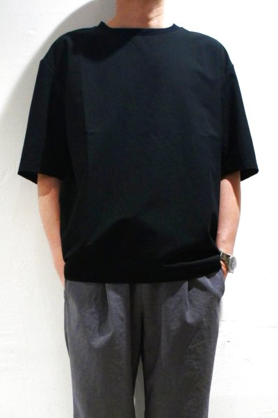 画像1: YONCA　COOL TECH TEE(BLACK)