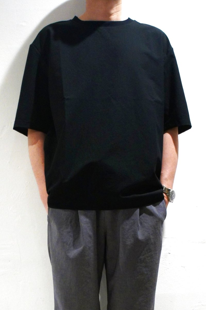 画像1: YONCA　COOL TECH TEE(BLACK) (1)