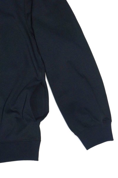 画像3: STILL BY HAND　COTTON HALF ZIP PULLOVER(BLACK NAVY) 