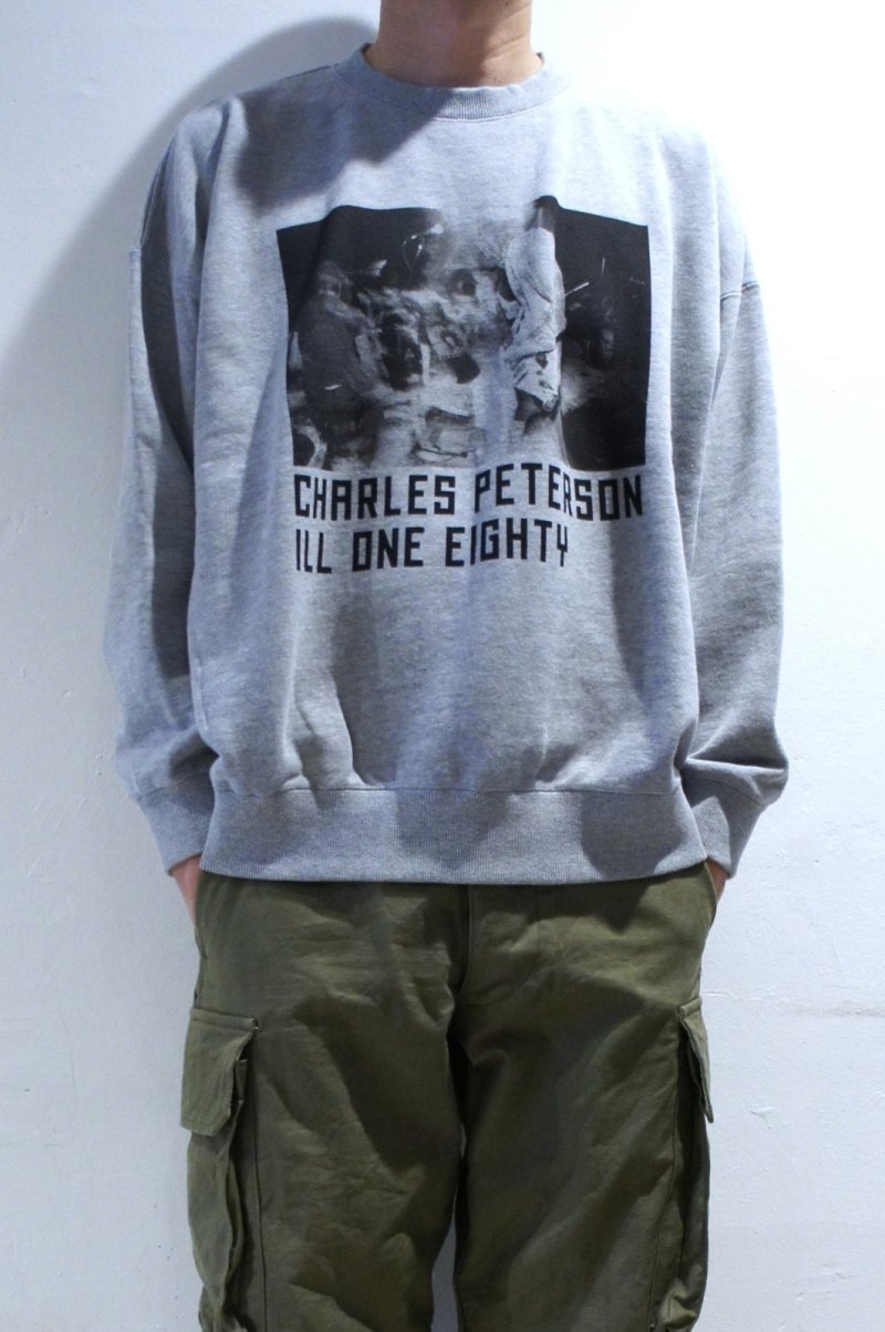 画像6: ILL ONE EIGHTY　"CHARLES PETERSON" SWEAT SHIRT B(H.GRAY) (6)