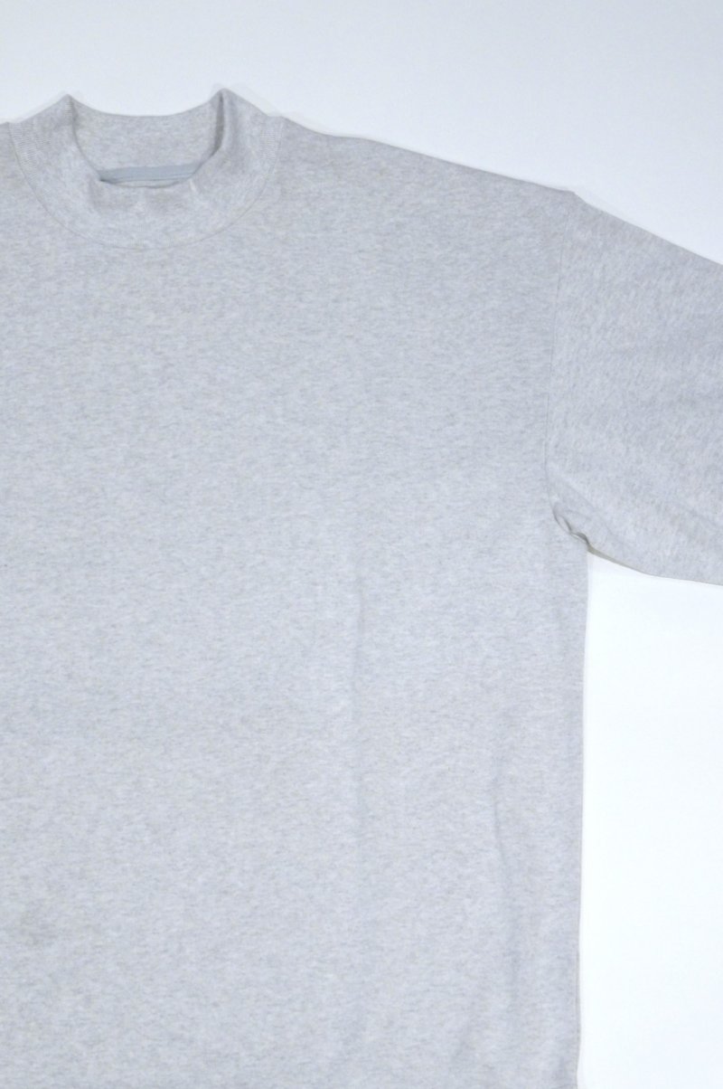 画像2: LAMOND DRAWST MOCK NECK L/S TEE(OATMEAL)