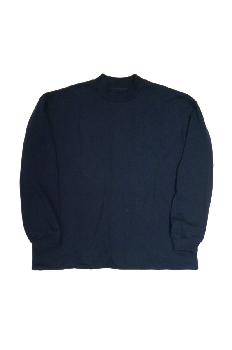画像4: LAMOND DRAWST MOCK NECK L/S TEE(BLACK) (4)