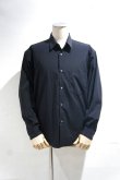画像2: LAMOND　COTTONY CREASED SHIRT(BLACK) (2)
