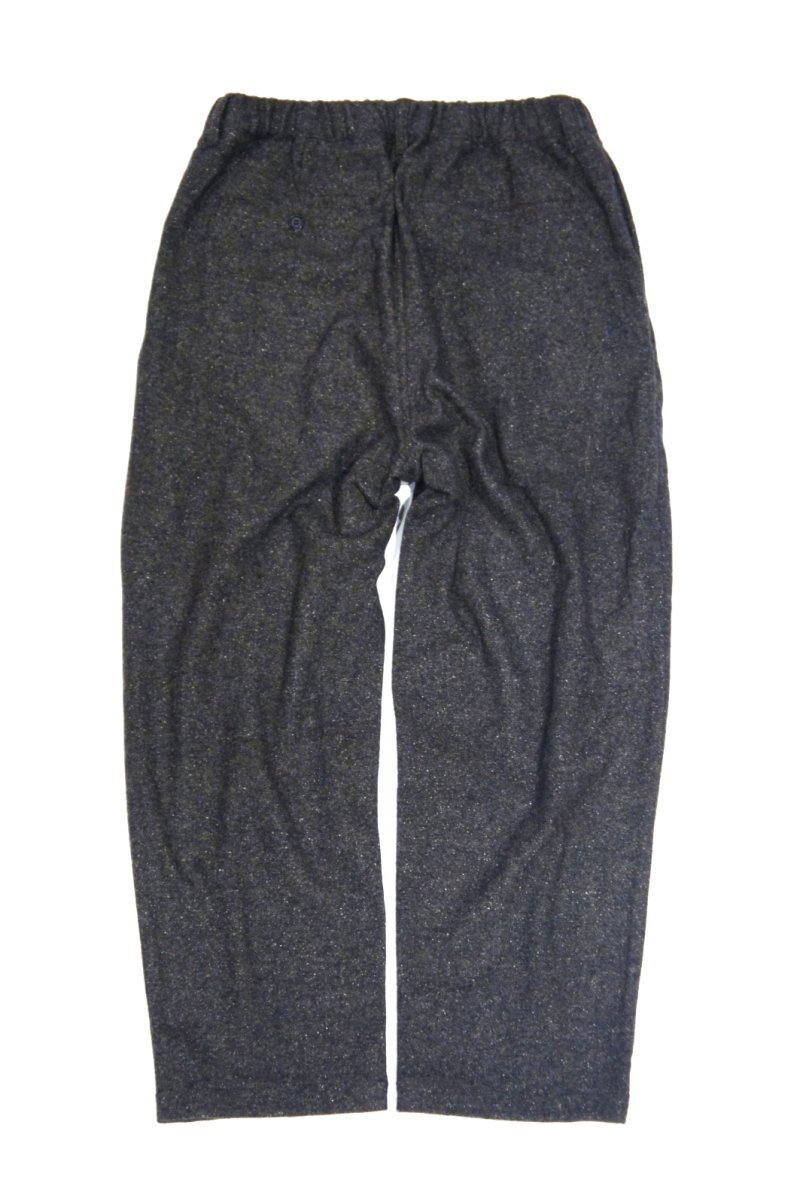 画像1: STILL BY HAND SILK NEP WOOL EASY SLACKS(BROWN)