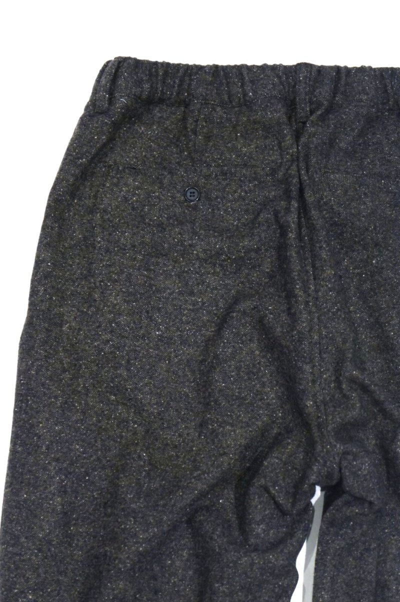 画像2: STILL BY HAND SILK NEP WOOL EASY SLACKS(BROWN)