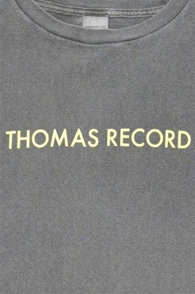 画像2: ORDINARY FITS　PRINT-T/THOMAS RECORD(BLACK)