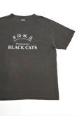 画像1: ORDINARY FITS　PRINT-T/BLACK CAT(BLACK) (1)