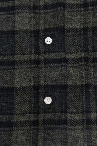 画像3: MANUAL ALPHABET　TWEEDY CHECK LOOSE FIT REGULAR COLLAR SHIRT（GRAY/BLACK）