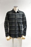 画像3: MANUAL ALPHABET　TWEEDY CHECK LOOSE FIT REGULAR COLLAR SHIRT（GRAY/BLACK） (3)