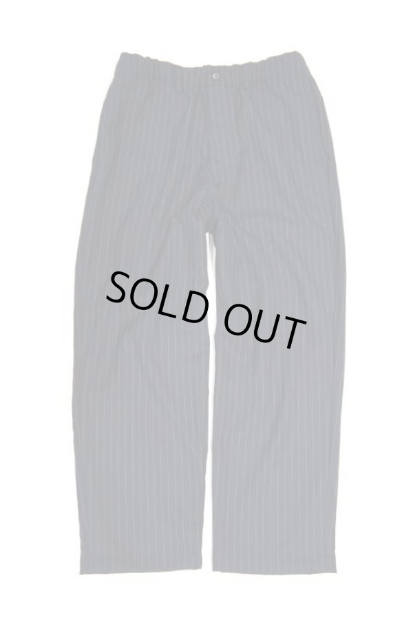 画像2: STILL BY HAND　T/W EASY SLACKS(NAVY STRIPE) (2)