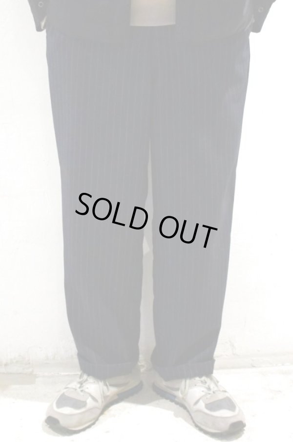 画像6: STILL BY HAND　T/W EASY SLACKS(NAVY STRIPE) (6)