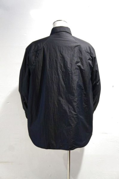 画像1: STILL BY HAND　MICRO RIP PADDED SHIRT(BLACK)