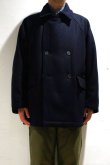 画像9: STILL BY HAND　WOOL PADDED PEA COAT(NAVY) (9)