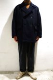 画像7: STILL BY HAND　WOOL PADDED PEA COAT(NAVY) (7)