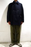 画像8: STILL BY HAND　WOOL PADDED PEA COAT(NAVY) (8)