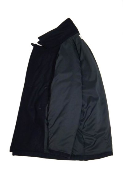 画像3: STILL BY HAND　WOOL PADDED PEA COAT(NAVY)