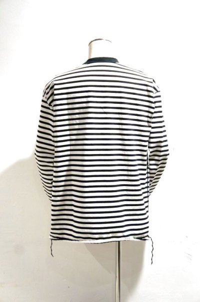 画像1: have a good day　Border loose long sleeve tee（White×Black）