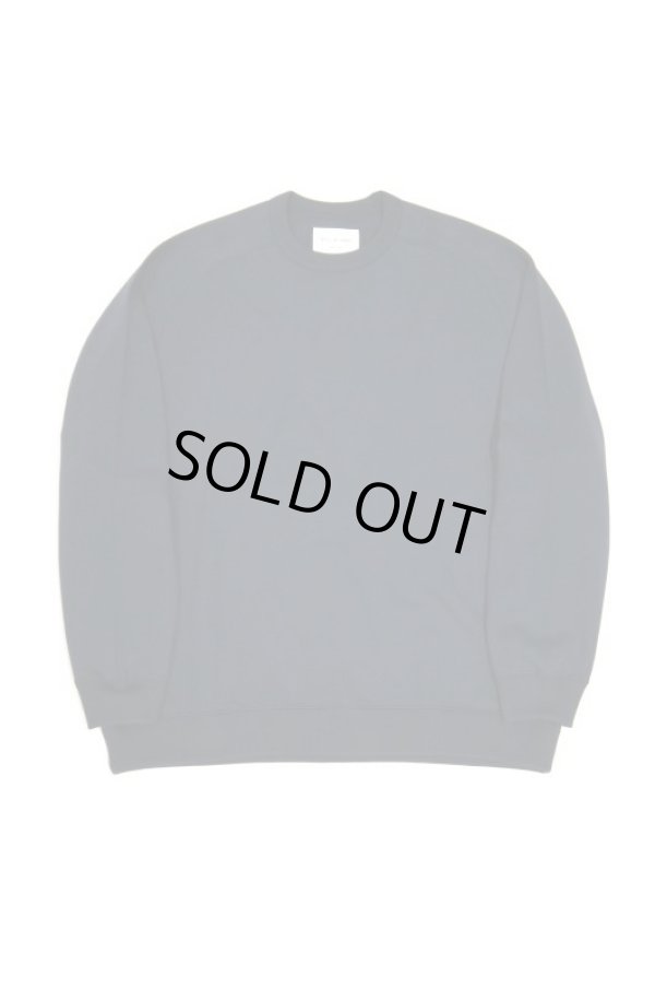 画像1: STILL BY HAND　PIMA COTTON CREW NECK SWEAT(CHARCOAL) (1)