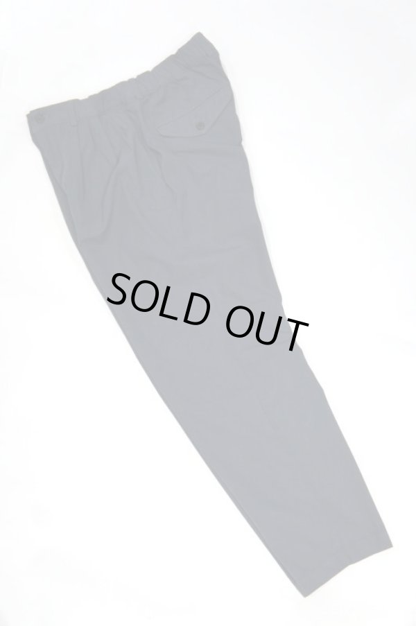 画像2: STILL BY HAND　GARMENT DYED COTTON EASY SLACKS(BLUE GREY) (2)