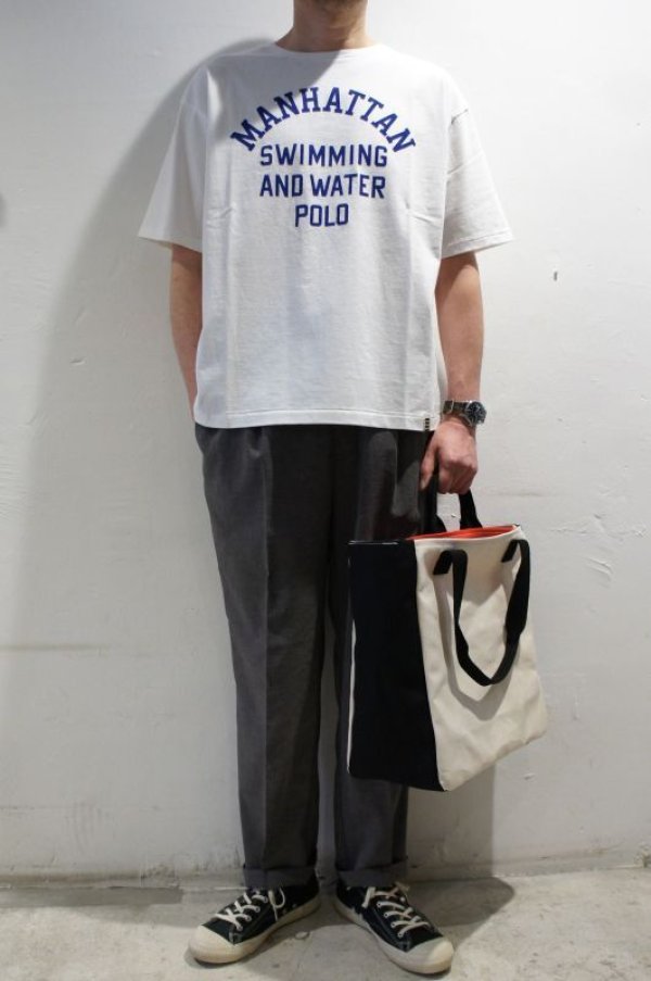 画像1: ILL ONE EIGHTY　" WATER POLO" TEE（WHITE） (1)