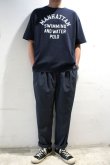 画像5: STILL BY HAND　GARMENT DYED COTTON EASY SLACKS(BLUE GREY) (5)