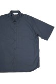 画像4: STILL BY HAND　COTTON S/S SHIRT(BLUE CHARCOAL) (4)