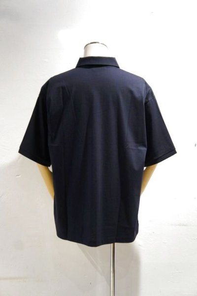 画像1: STILL BY HAND　POLO SHIRT(BLACK NAVY)